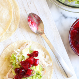 Leftover Thanksgiving turkey is transformed into quick and easy tacos! Just a few ingredients and less than 15 minutes, this is great for a quick lunch or dinner.
