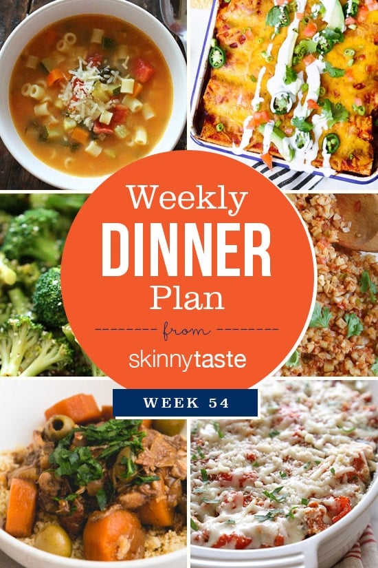 Skinnytaste Dinner Plan (Week 54)