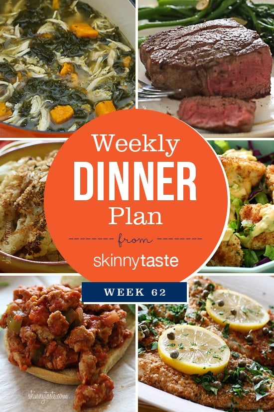 Skinnytaste Dinner Plan (Week 62)