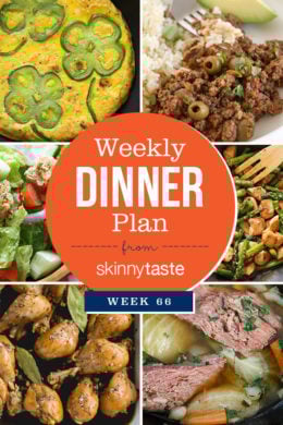 Skinnytaste Dinner Plan (Week 66)