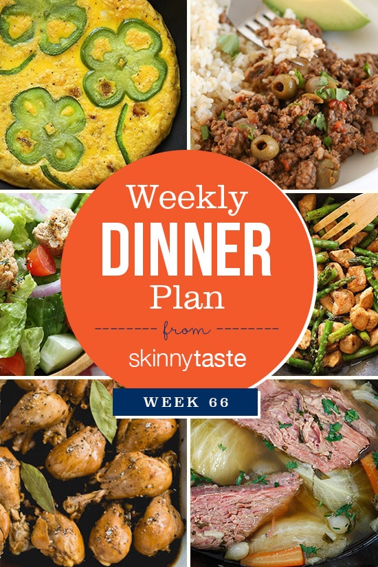 Skinnytaste Dinner Plan (Week 66)