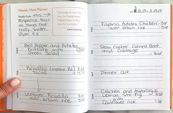 Skinnytaste Dinner Plan (Week 66)