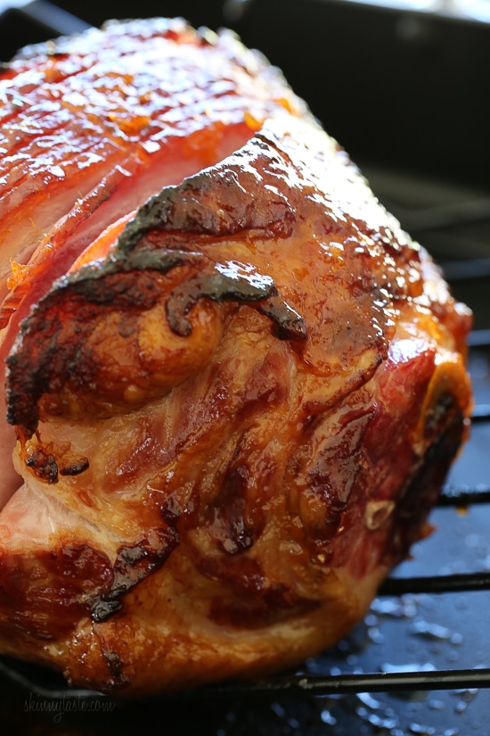 Apricot-Rum Glazed Spiral Ham is perfect for the Holidays, and easy since the ham is already cooked you're basically just heating it up and adding your own glaze.