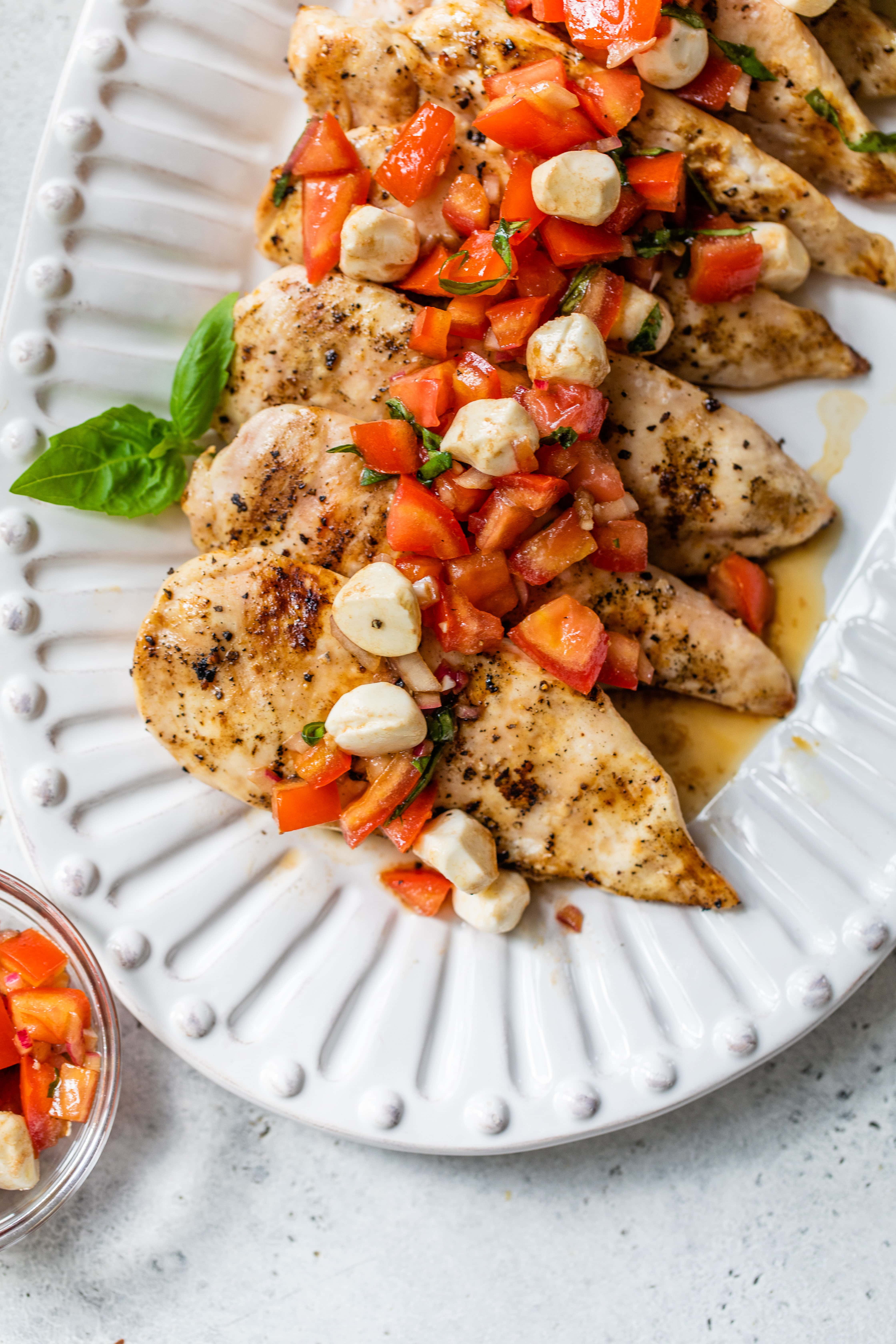 Grilled Chicken Bruschetta