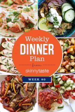 Skinnytaste Dinner Plan (Week 80)