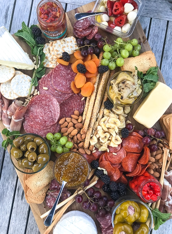 Meat and cheese board