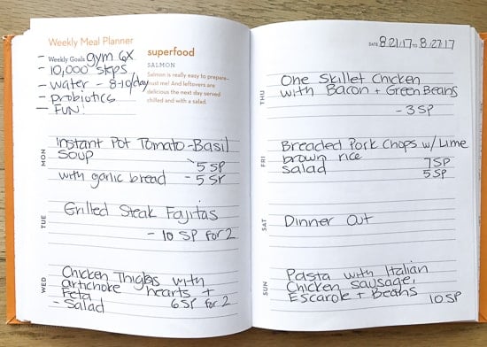 Skinnytaste Dinner Plan (Week 88)