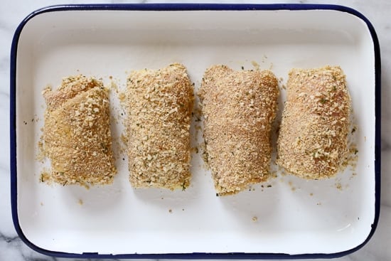 This Cubano Chicken Roll Up idea came to me after having a serious pickle craving! I wanted to make a hot dish utilizing dill pickles in some way and decided to stuff a chicken breast with everything you'd normally find in a Cuban Sandwich – pickles, mustard, Swiss, and ham. But I took it a step further and brined the cutlets overnight in pickle juice for extra flavor, the results were outstanding!!!