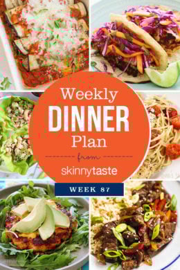 Skinnytaste Dinner Plan (Week 87)