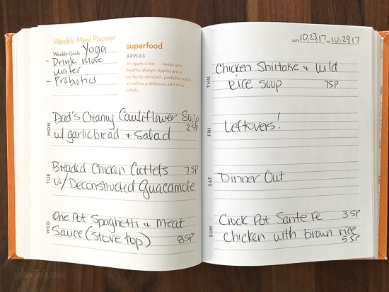 Skinnytaste Dinner Plan (Week 97)