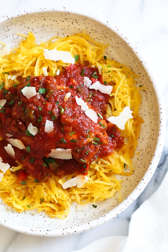 Chicken Cacciatore made in an Instant! The sauce is hearty and chunky, loaded with chicken, tomatoes, peppers and onions ( sometimes I add mushrooms too!) Great over pasta, squashta, rice or polenta.