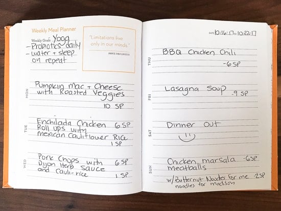 Skinnytaste Dinner Plan (Week 96)