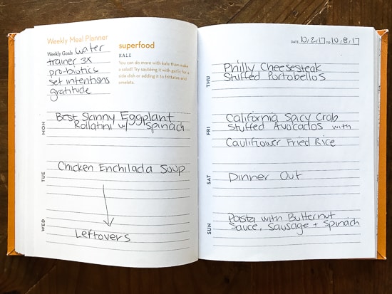 Skinnytaste Dinner Plan (Week 94)