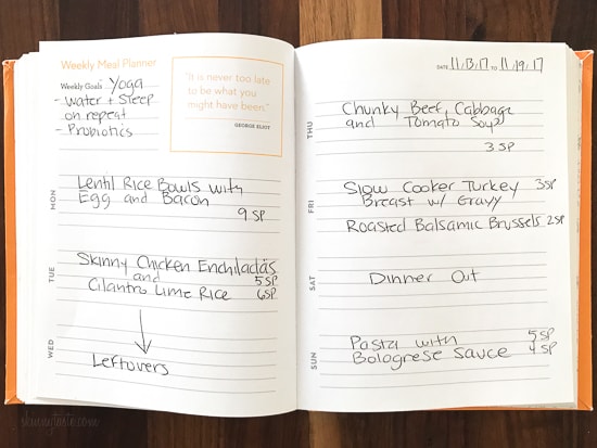skinnytaste meal planner