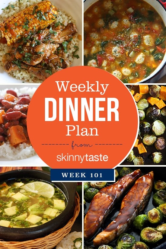 Skinnytaste Dinner Plan (Week 101)