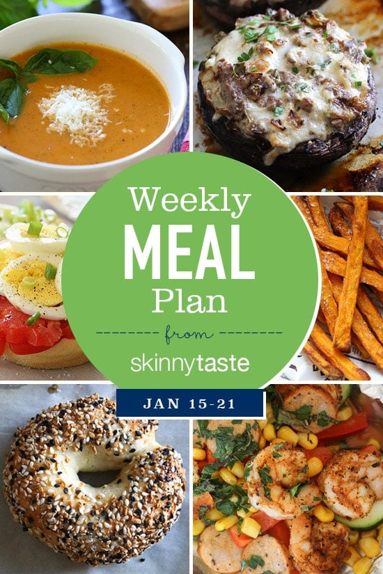 A free 7-day flexible meal plan including breakfast, lunch and dinner and a shopping list. All recipes include calories and Weight Watchers Freestyle Smart Points.