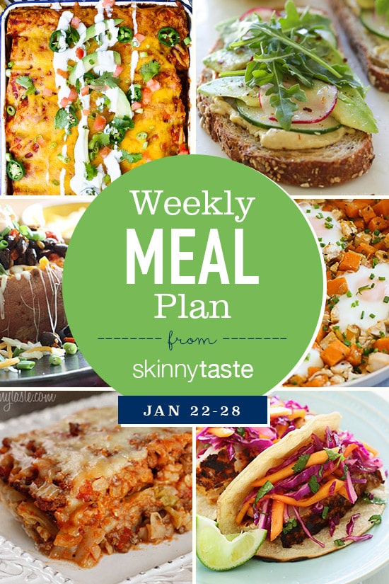 A free 7-day flexible meal plan including breakfast, lunch and dinner and a shopping list. All recipes include calories and Weight Watchers Freestyle Smart Points.