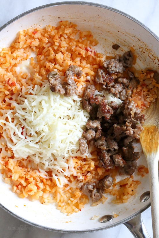 These Italian Cauliflower Rice Balls (Arancini) are made with cauliflower in place of rice! Lower in carbs and baked or made in the air fryer!