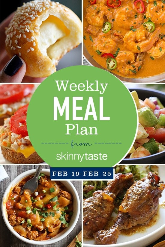 A free 7-day flexible meal plan including breakfast, lunch and dinner and a shopping list. All recipes include calories and Weight Watchers Freestyle Smart Points.