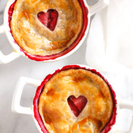 These individual Mixed Berry Pies are perfect for portion control. Easy to make, filled with mixed berries and topped with refrigerated pie crust.