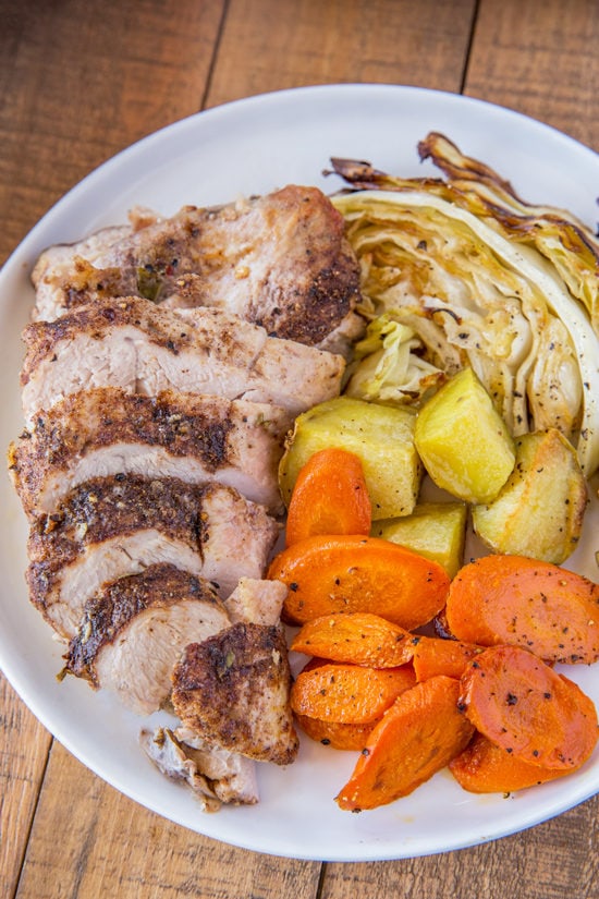 Leave the same old Corned Beef behind for this Corned Turkey and Cabbage Dinner made with all the same pickling spices and roasted vegetables. Corned Turkey Dinner with Cabbage, Carrots and Potatoes