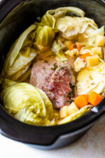 Crock Pot Corned Beef and Cabbage