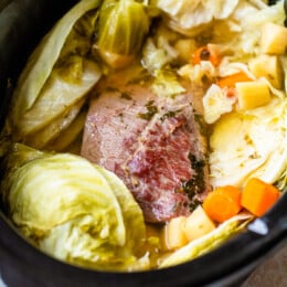 Crock Pot Corned Beef and Cabbage