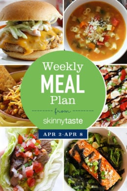 A free 7-day flexible meal plan including breakfast, lunch and dinner and a shopping list. All recipes include calories and Weight Watchers Freestyle Smart Points.
