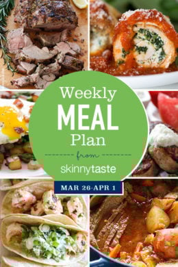 A free 7-day flexible meal plan including breakfast, lunch and dinner and a shopping list. All recipes include calories and Weight Watchers Freestyle Smart Points.