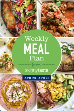 A free 7-day flexible meal plan including breakfast, lunch and dinner and a shopping list. All recipes include calories and Weight Watchers Freestyle Smart Points.