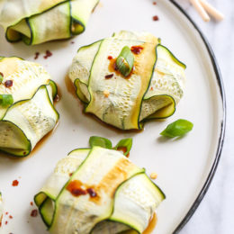These low-carb pork dumplings, made with zucchini in place of dough are so dang good, you won't miss the carbs! They are also keto, paleo, gluten-free and whole30 friendly!