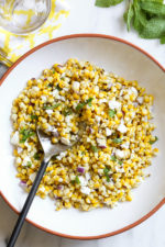 Grilled Corn Salad with Feta