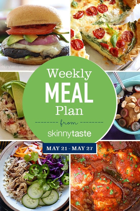 A free 7-day flexible meal plan including breakfast, lunch and dinner and a shopping list. All recipes include calories and Weight Watchers Freestyle Smart Points.