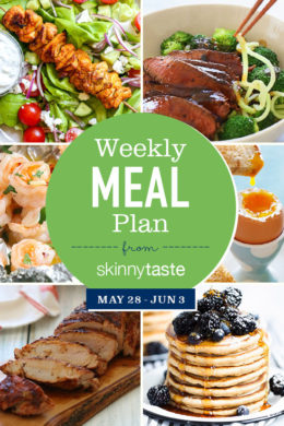 A free 7-day flexible meal plan including breakfast, lunch and dinner and a shopping list. All recipes include calories and Weight Watchers Freestyle Smart Points.