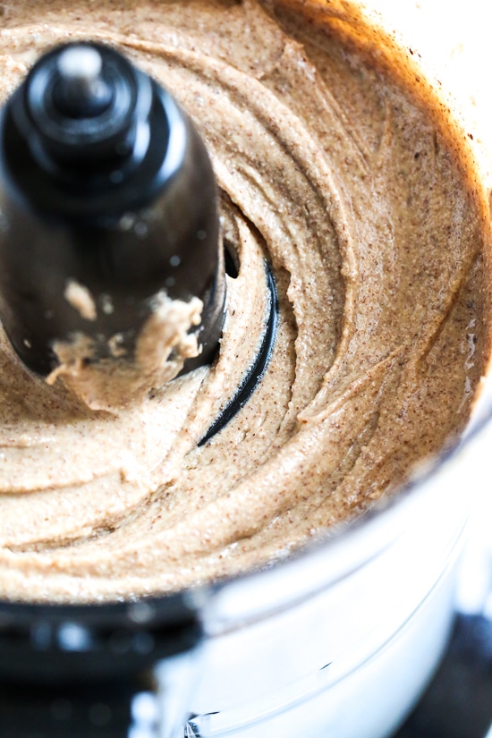 Homemade nut butter is so simple to make, just two ingredients (nuts and salt)! Simply toast the nuts then put them in the food processor. Here I made nut butter three ways; almond butter, walnut butter and pecan butter but any tree nut would work.