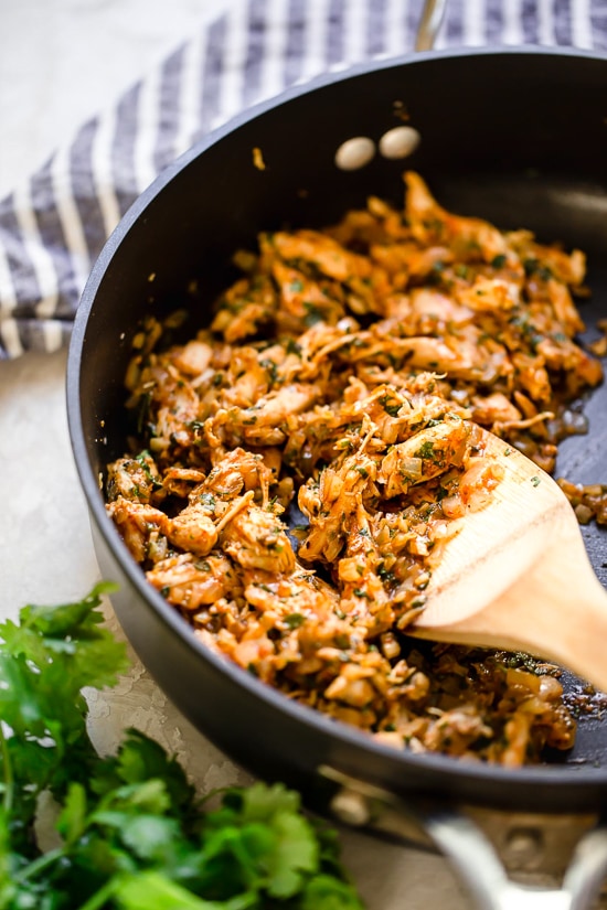 These Zucchini Chicken Enchilada Roll Ups are filled seasoned shredded chicken, topped with enchilada sauce and cheese. Delicious, and perfect for Keto, gluten-free or low-carb diets.