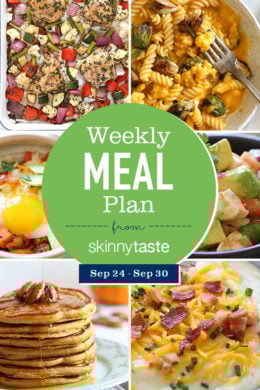A free 7-day flexible meal plan including breakfast, lunch and dinner and a shopping list. All recipes include calories and Weight Watchers Freestyle™ SmartPoints®.