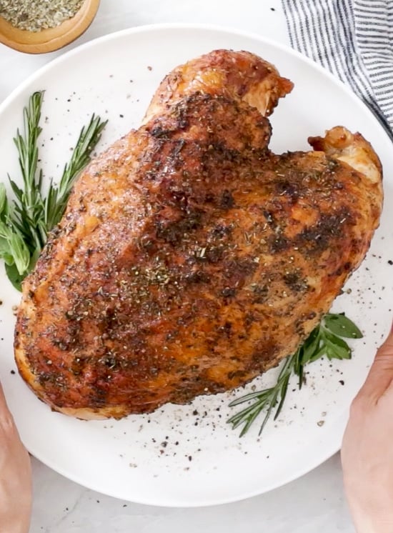 Turkey Breast made in the air fryer.