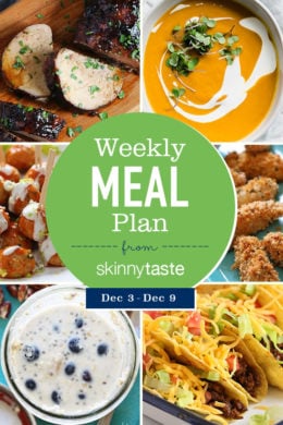 A free 7-day flexible meal plan including breakfast, lunch and dinner and a shopping list. All recipes include calories and Weight Watchers Freestyle™ SmartPoints®.