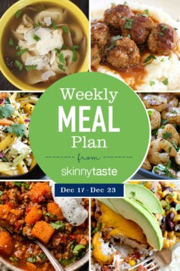 A free 7-day flexible weight loss meal plan including breakfast, lunch and dinner and a shopping list. All recipes include calories and Weight Watchers Freestyle™ SmartPoints®.
