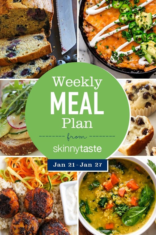 A free 7-day flexible weight loss meal plan including breakfast, lunch and dinner and a shopping list. All recipes include calories and Weight Watchers Freestyle™ SmartPoints®.