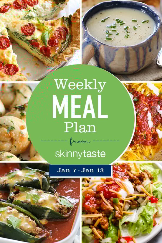 A free 7-day flexible weight loss meal plan including breakfast, lunch and dinner and a shopping list. All recipes include calories and Weight Watchers Freestyle™ SmartPoints®.