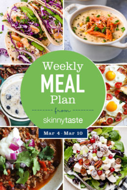 A free 7-day flexible weight loss meal plan including breakfast, lunch and dinner and a shopping list. All recipes include calories and Weight Watchers Freestyle™ SmartPoints®.