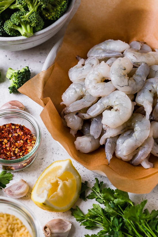 This quick and easy Shrimp Scampi with Broccoli Orzo is a dish the whole family will love and it's ready in under 30 minutes!