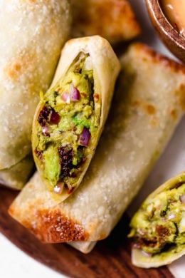 These easy Air Fryer Avocado Egg Rolls are inspired by the Cheesecake Factory egg rolls, only healthier because they are not fried.