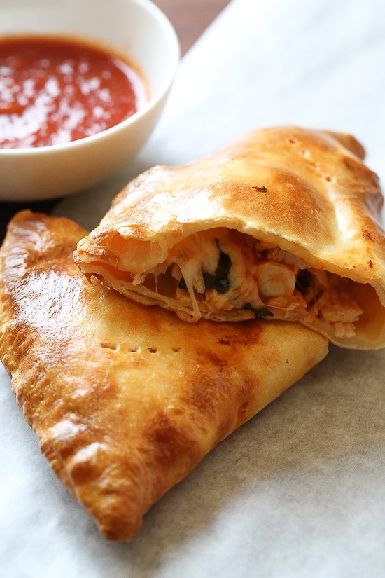 Air Fryer Chicken Parm Calzone
