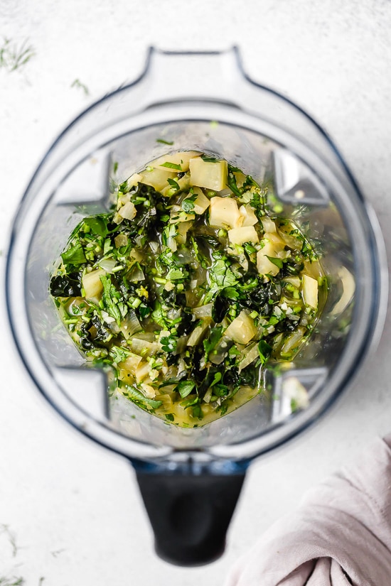 Green Detox Soup with Toasted Hemp Gremolata