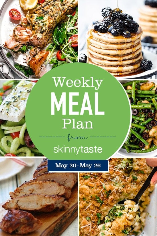 A free 7-day flexible weight loss meal plan including breakfast, lunch and dinner and a shopping list. All recipes include calories and WW SmartPoints®.