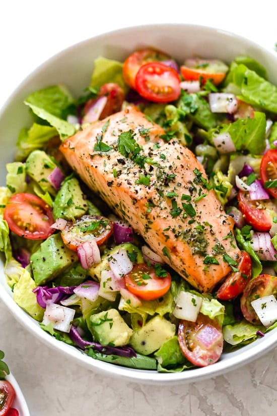 This Salmon Avocado Salad is made with my two favorite super foods – avocado and wild salmon. I could eat this every day!