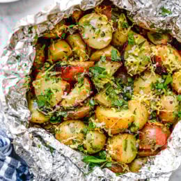 Lemon-Parsley Foil Packet Potatoes